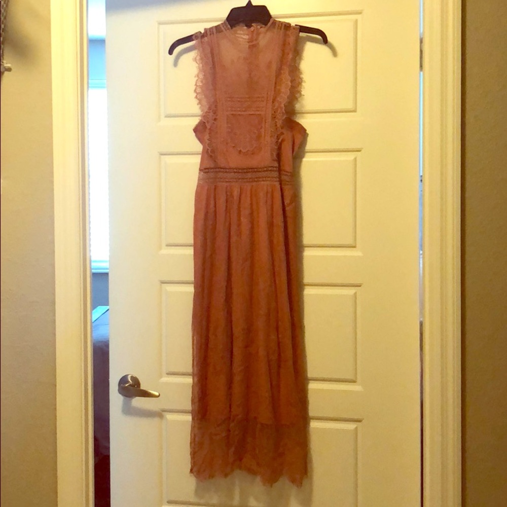 Express Blush Lace Dress